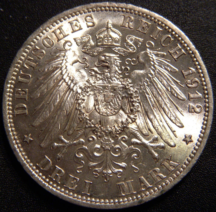 1912A 3 Mark - Germany Prussia