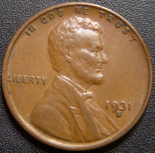 1931-S Lincoln Cent - Extra Fine