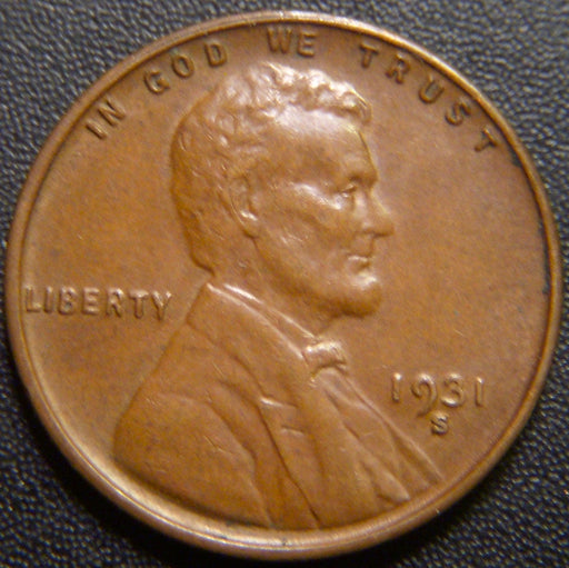 1931-S Lincoln Cent - AU