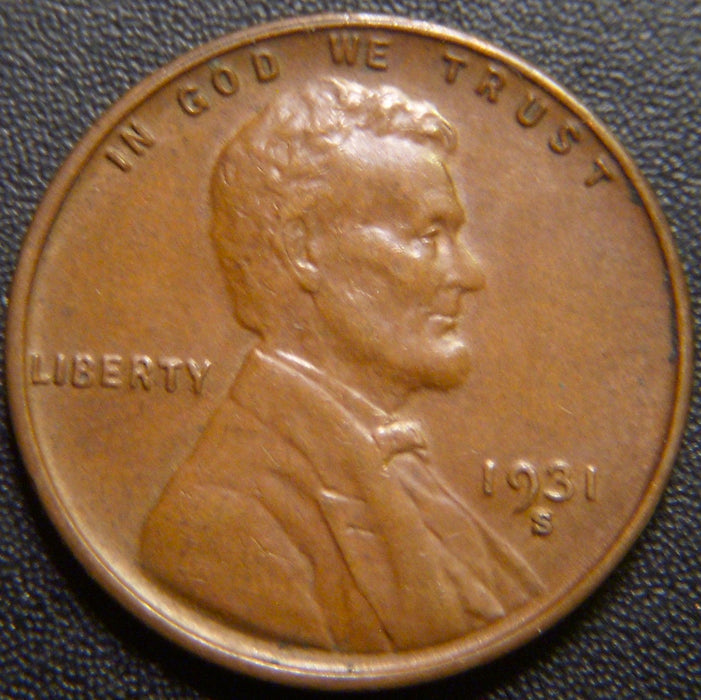 1931-S Lincoln Cent - AU
