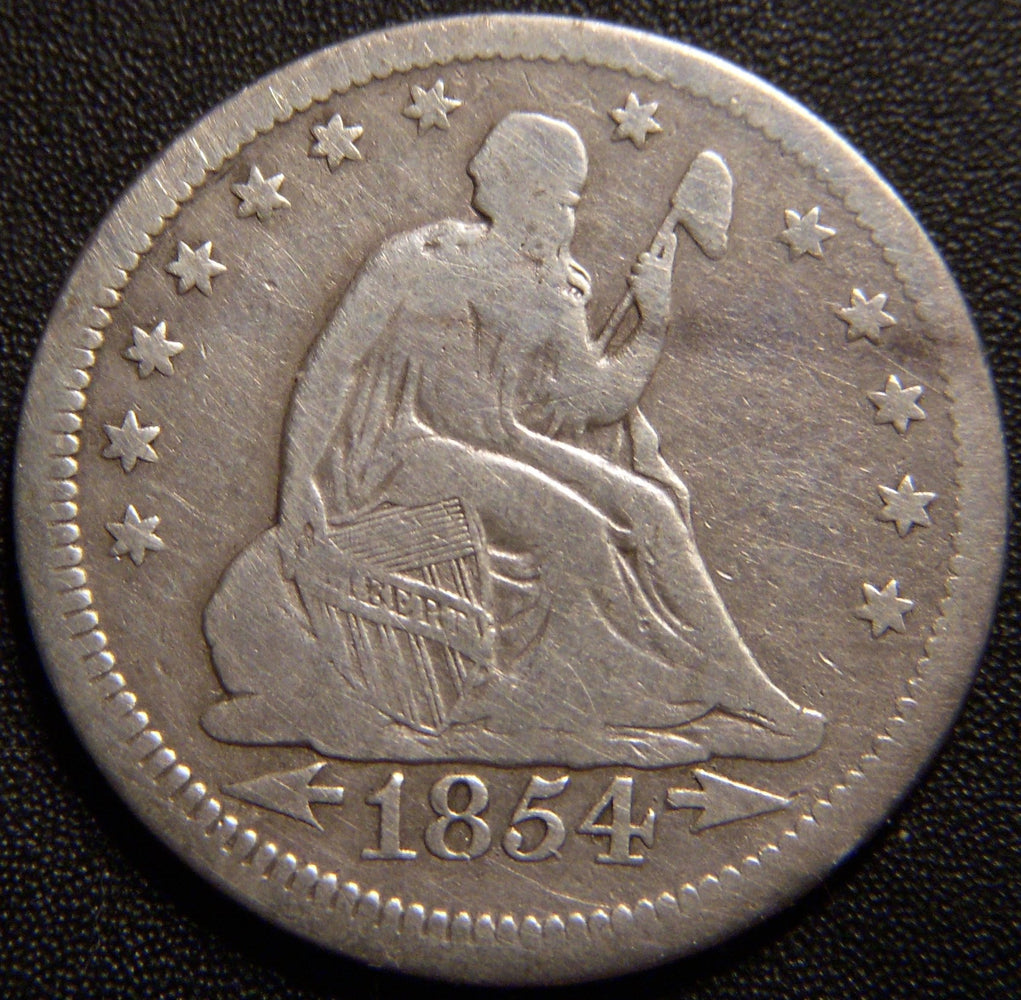 1854 Seated Quarter - Fine