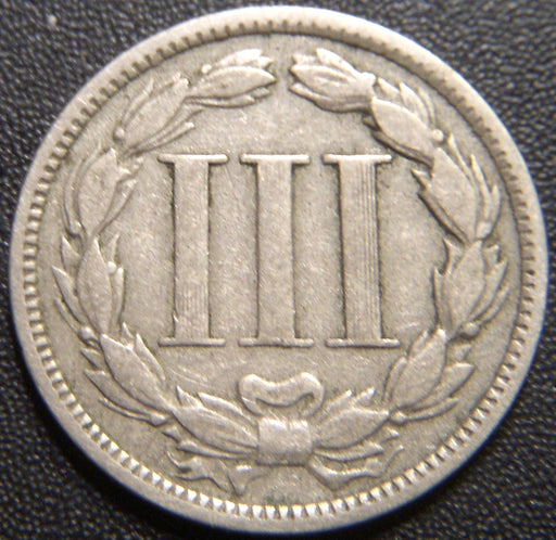 1869 Three Cent - Very Good