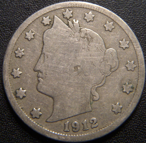 1912-S Liberty Nickel - Very Good