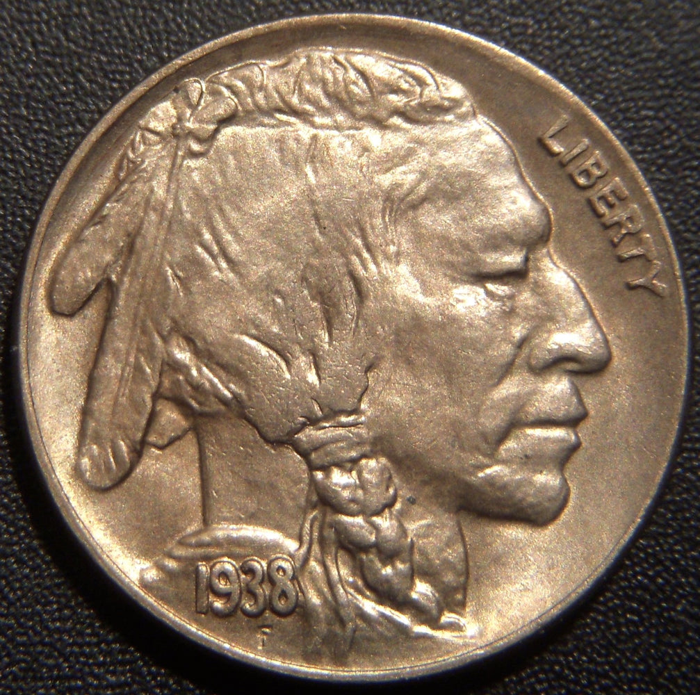 1938-D Buffalo Nickel - AU/Unc