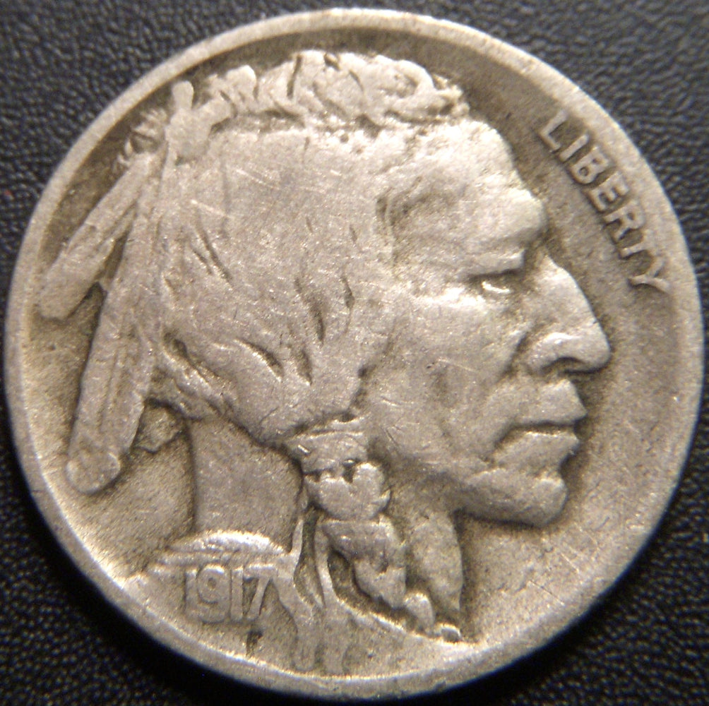 1917-D Buffalo Nickel - Good