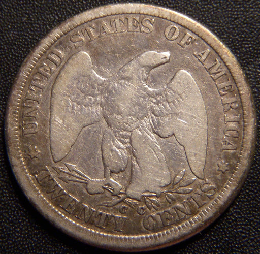 1875-CC Twenty Cent - Good+