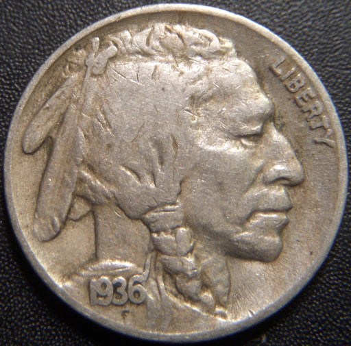 1936-S/S Buffalo Nickel - Fine FS-501