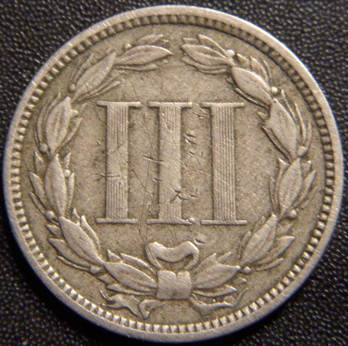 1869 Three Cent - Fine