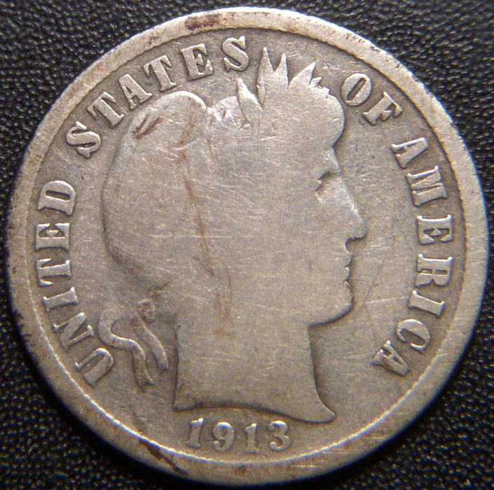 1913-S Barber Dime - Good
