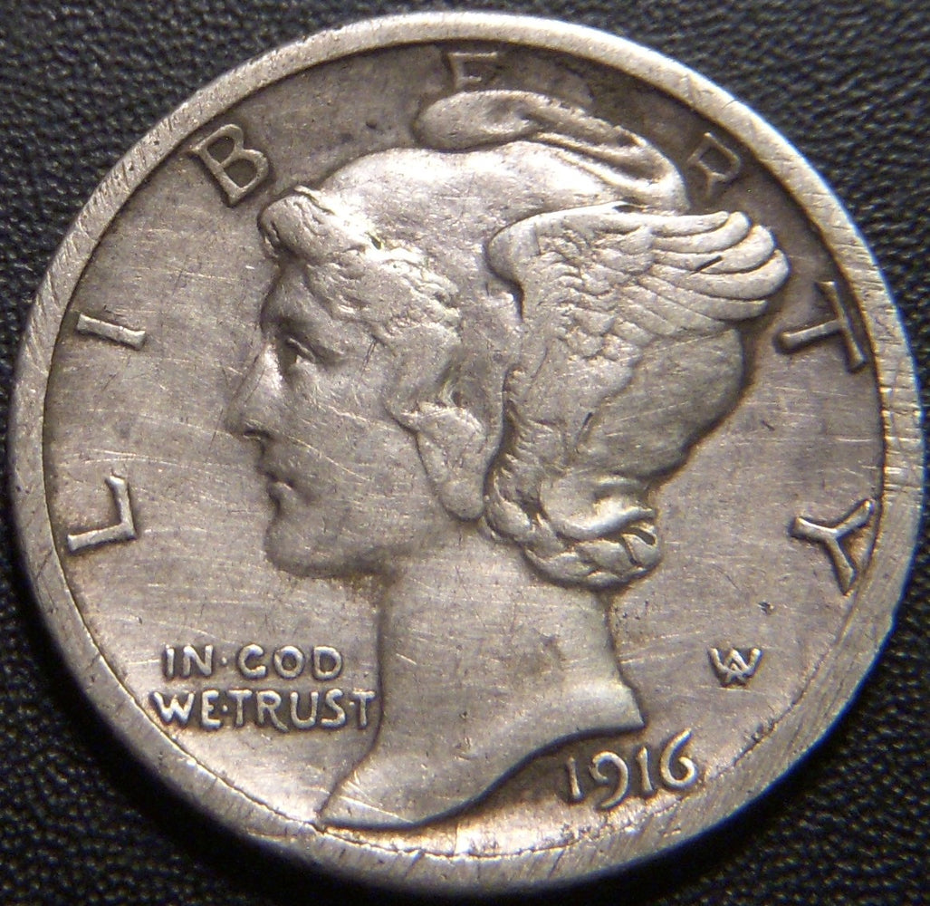1916-S Mercury Dime - Very Fine