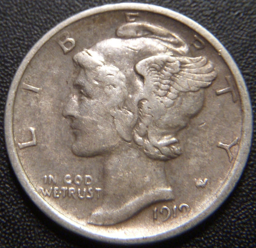 1919-S Mercury Dime - Very Fine