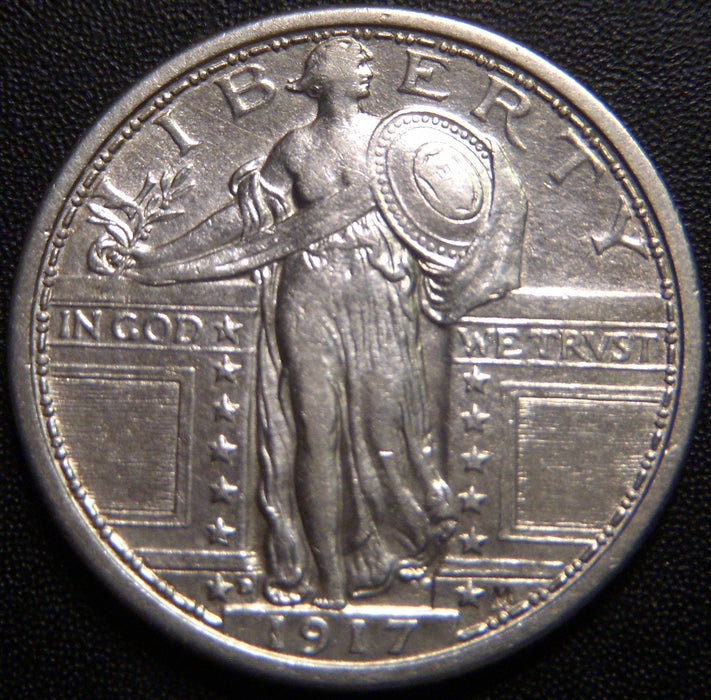 1917-D T1 Standing Quarter - AU