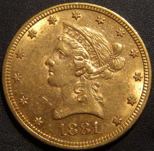 1881 $10 Gold Piece - Extra Fine