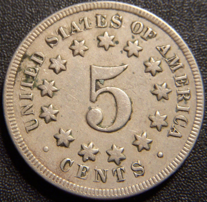 1869 Shield Nickel - Fine