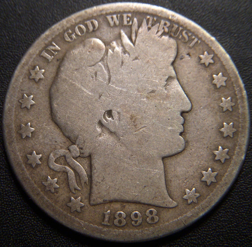1898-S Barber Half Dollar - Good
