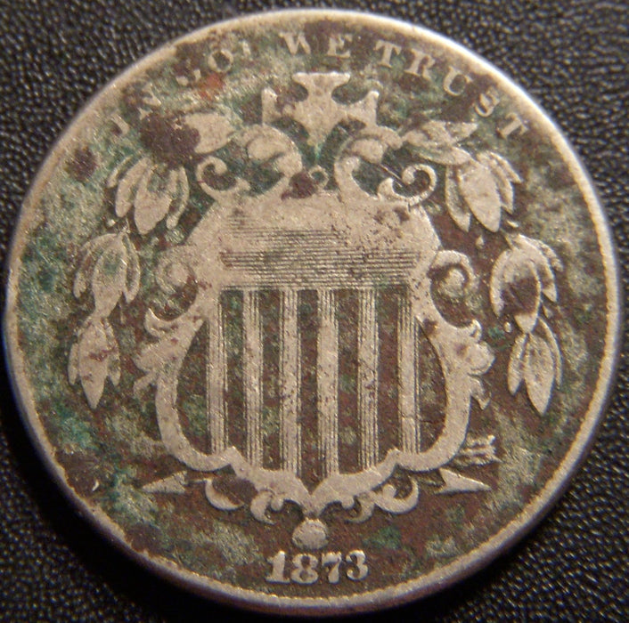 1873 Shield Nickel - Open 3 Fine