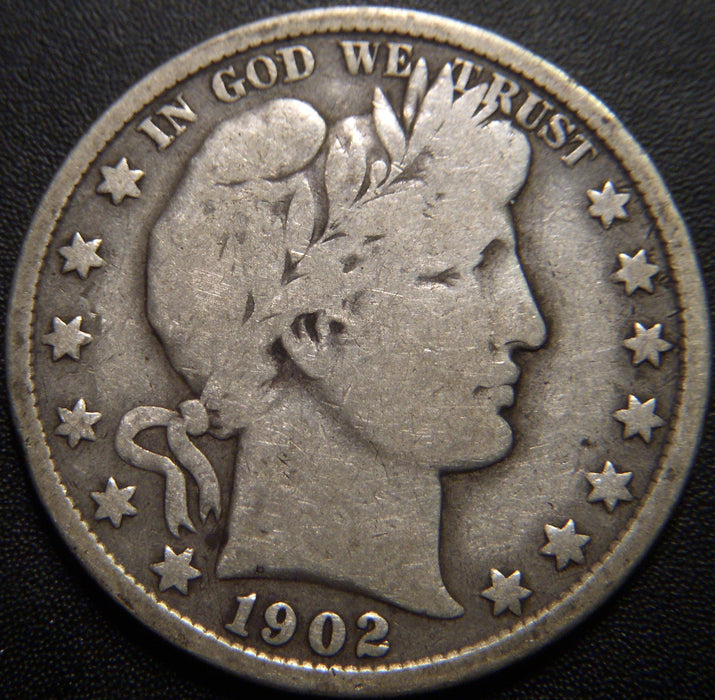 1902 Barber Half Dollar - Very Good