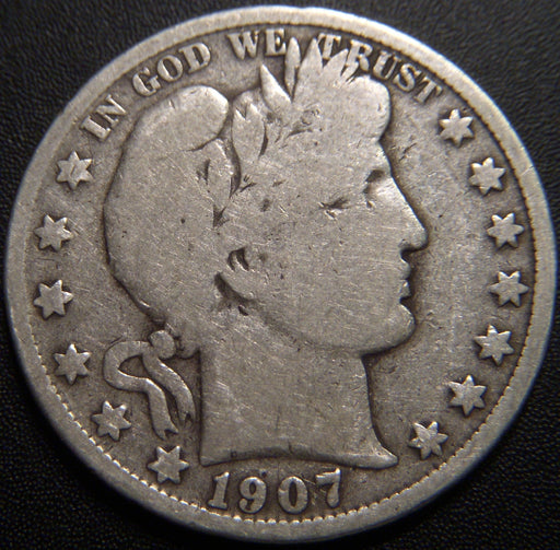 1907-O Barber Half Dollar - Good