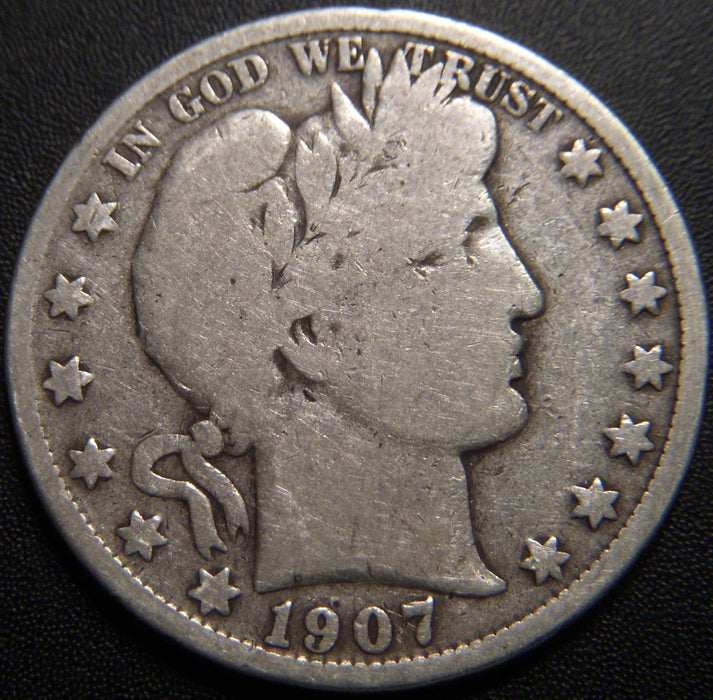 1907-O Barber Half Dollar - Good
