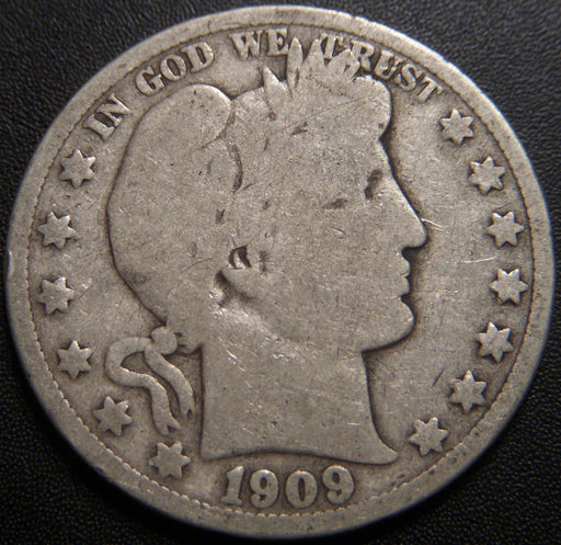 1909-O Barber Half Dollar - Good