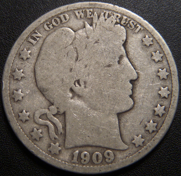 1909-O Barber Half Dollar - Good