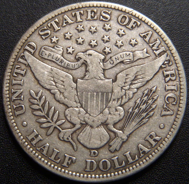 1911-D Barber Half Dollar - Fine
