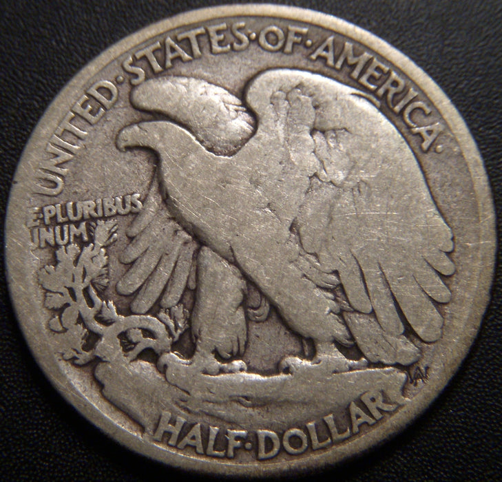 1916-D Walking Half Dollar - Good