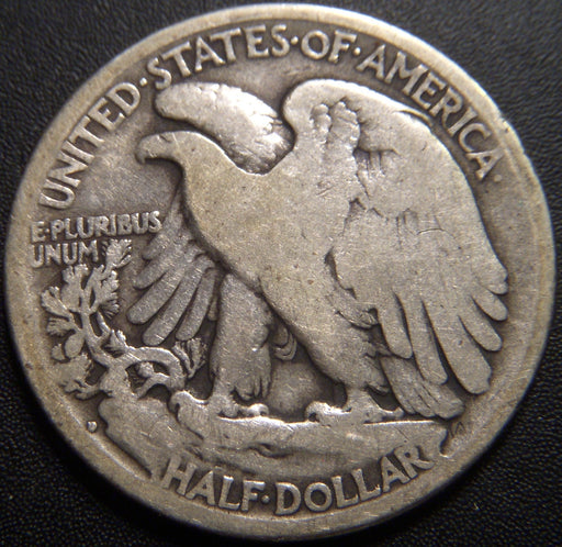 1917-D Reverse Walking Half Dollar - Good