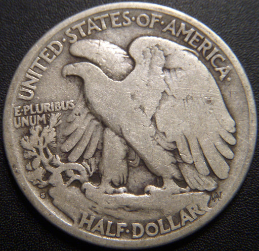 1917-S Reverse Walking Half Dollar - Good