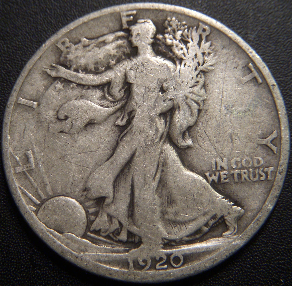 1920-D Walking Half Dollar - Good