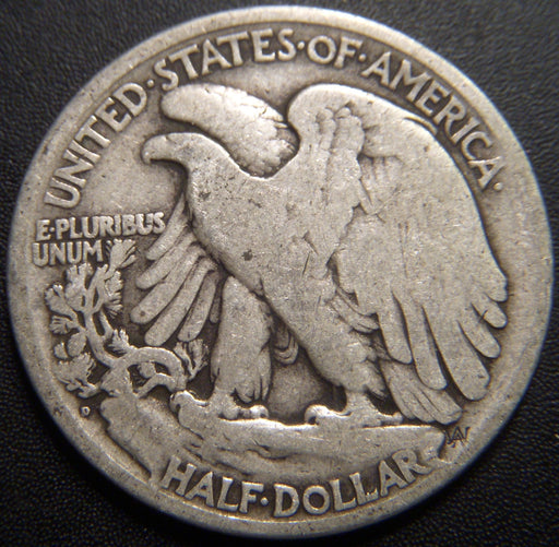 1920-D Walking Half Dollar - Good