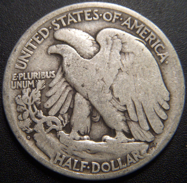 1920-D Walking Half Dollar - Good