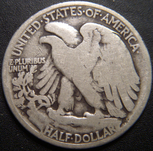 1921-D Walking Half Dollar - Good