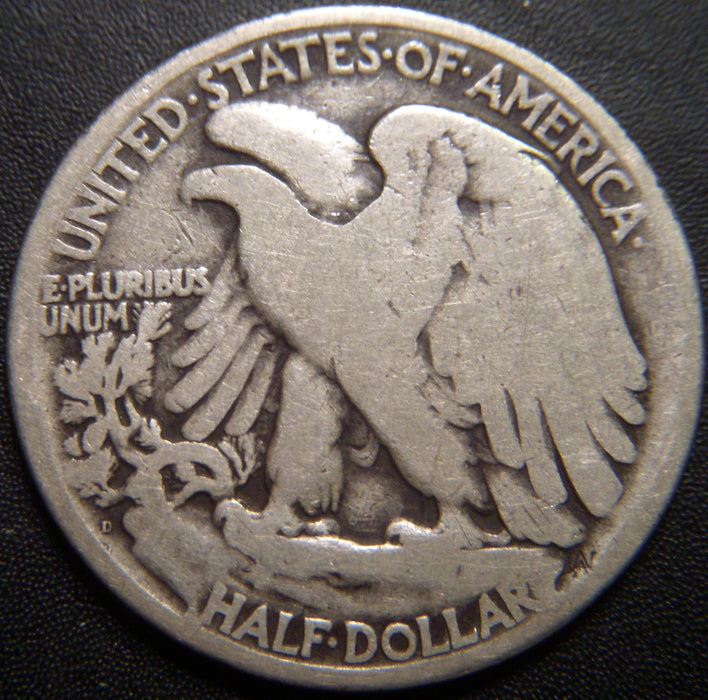 1921-D Walking Half Dollar - Good
