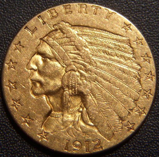1912 $2.50 Gold Piece - Extra Fine