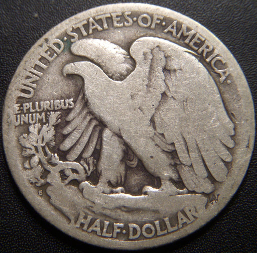 1921-S Walking Half Dollar - Good