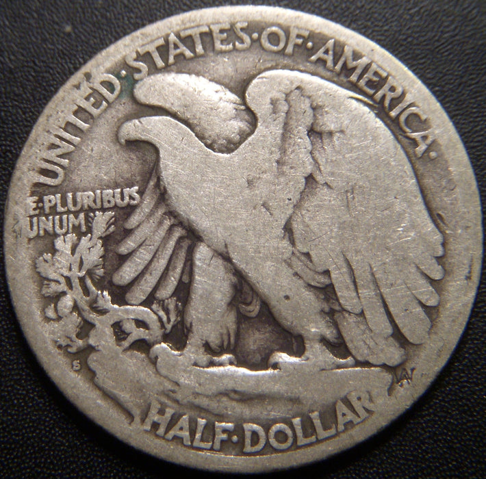 1921-S Walking Half Dollar - Good
