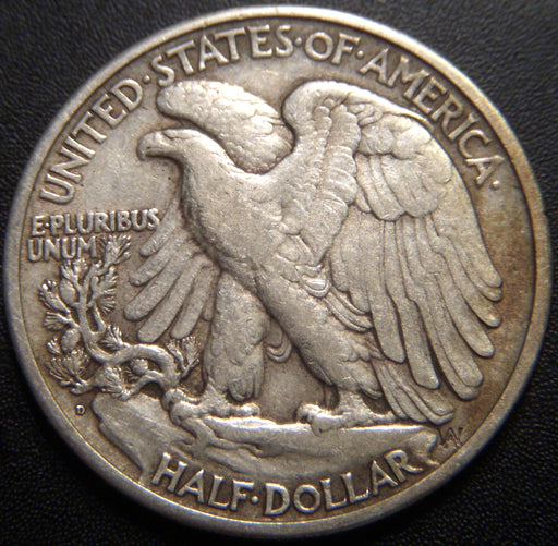 1929-D Walking Half Dollar - Very Fine