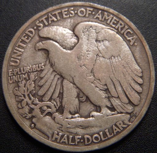 1929-S Walking Half Dollar - Very Good