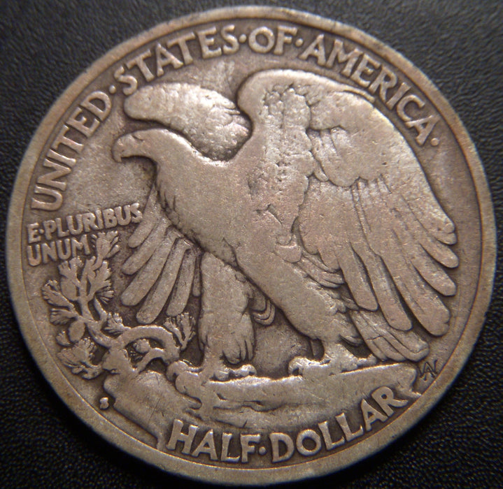 1929-S Walking Half Dollar - Very Good
