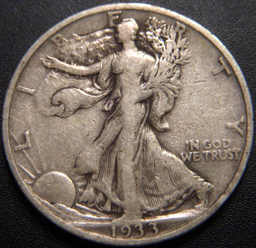 1933-S Walking Half Dollar - Fine