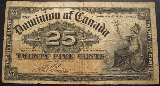 1900 25 Cent Dominion of Candian Note - DC-15b