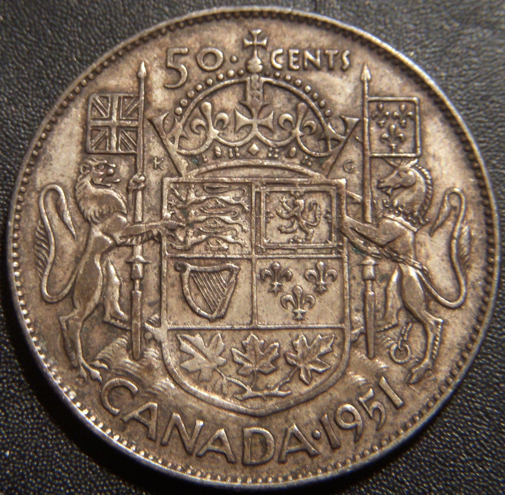 1951 Canadian Half Dollar - Very Fine