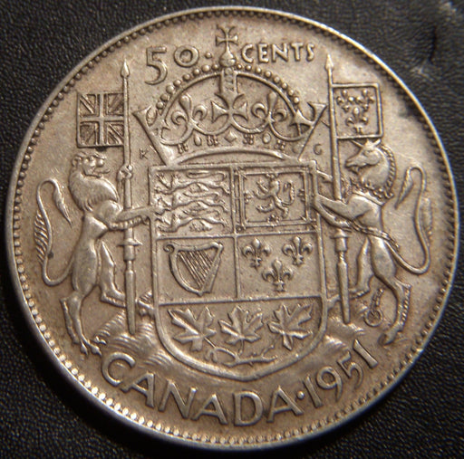 1951 Canadian Half Dollar - Extra Fine