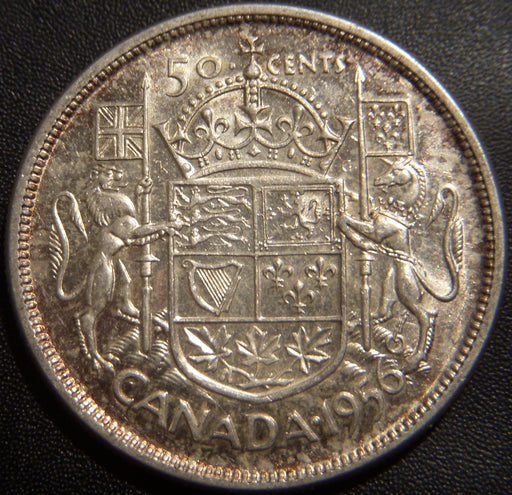 1956 Canadian Half Dollar - AU