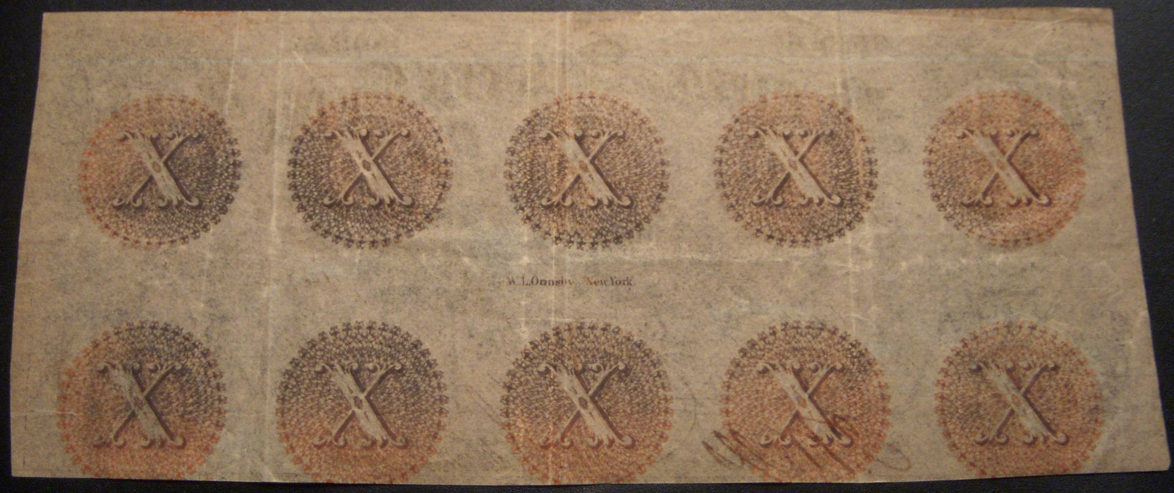 1858 $10 Petersburg Indiana Obsolete Note