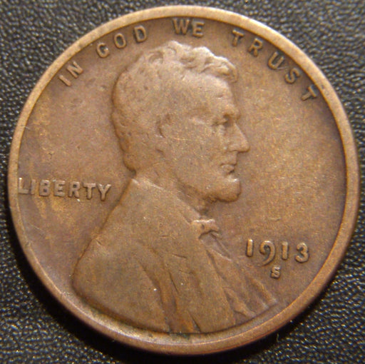 1913-S Lincoln Cent - Very Good
