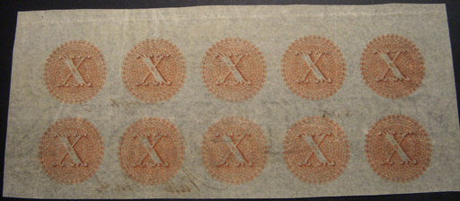 1859 $10 Hartford Indiana Obsolete Note