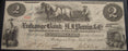 1862 $2 Michigan City, Indiana Obsolete Note