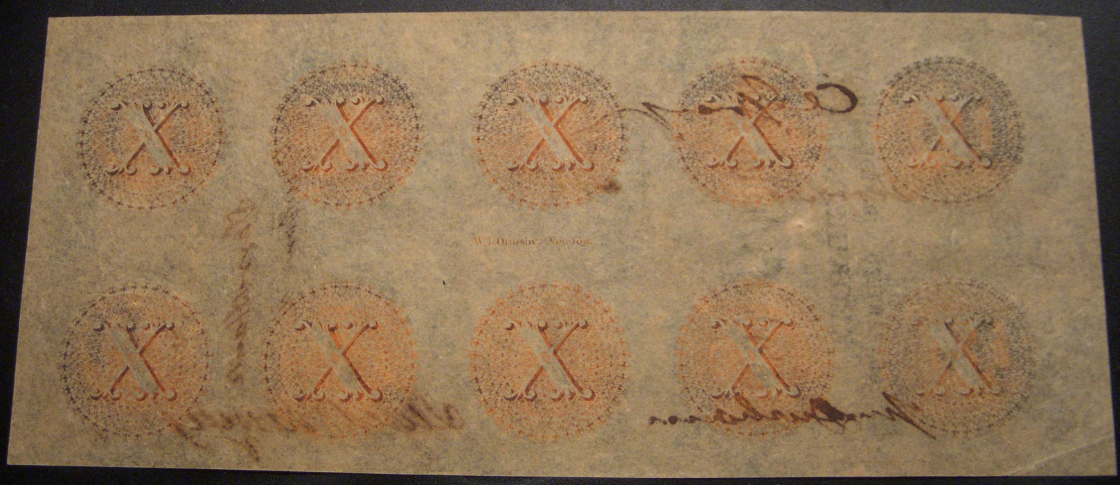 1858 $10 Terre Haute, Indiana Obsolete Note